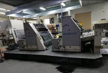 工厂转型转让罗兰600四色胶印机 哂版机各一台
